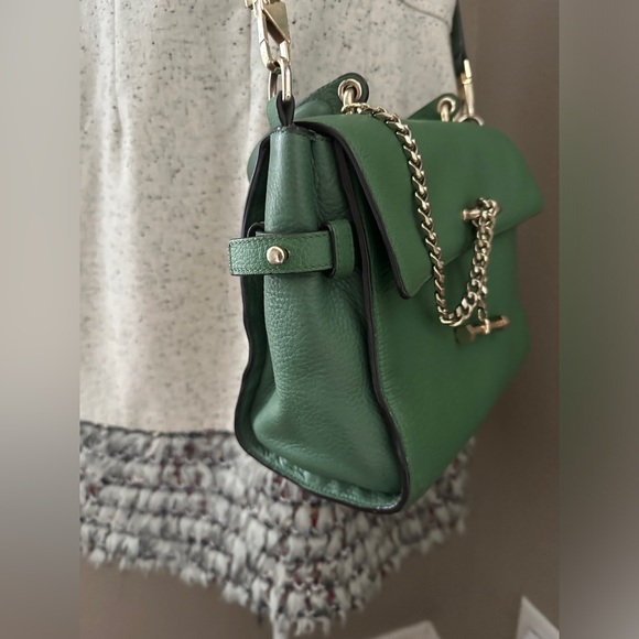 Luana Italy Paley Green leather crossbody satchel as carried by Taylor Swift! - Picture 4 of 9